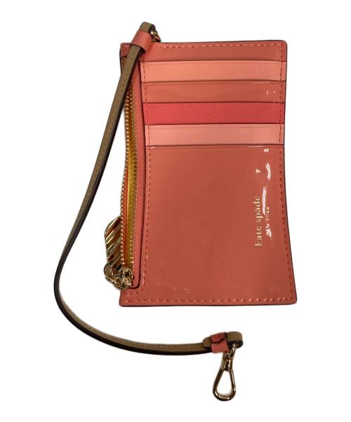 Kate Spade（ケイトスペード）Kate Spade (ケイトスペード) スナックタイム パテントキーフォブコインケース ピンクの古着・服飾アイテム