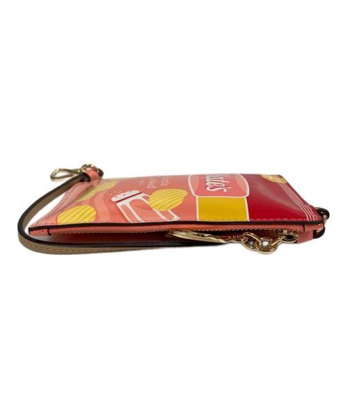 Kate Spade（ケイトスペード）Kate Spade (ケイトスペード) スナックタイム パテントキーフォブコインケース ピンクの古着・服飾アイテム