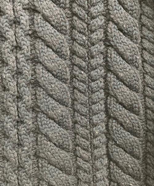 NKNIT（ンニット）NKNIT (ンニット) big cable KNIT ネイビーの古着・服飾アイテム