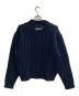 NKNIT (ンニット) big cable KNIT ネイビー：15000円