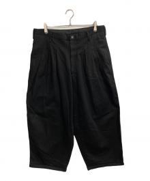 Y's for men（ワイズフォーメン）の古着「KATSURAGI 12-TUCKS PANTS」｜ブラック