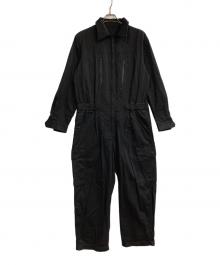 s'yte（サイト）の古着「COTTON TWILL 6-POCKET ZIP-UP JUMPSUIT」｜ブラック