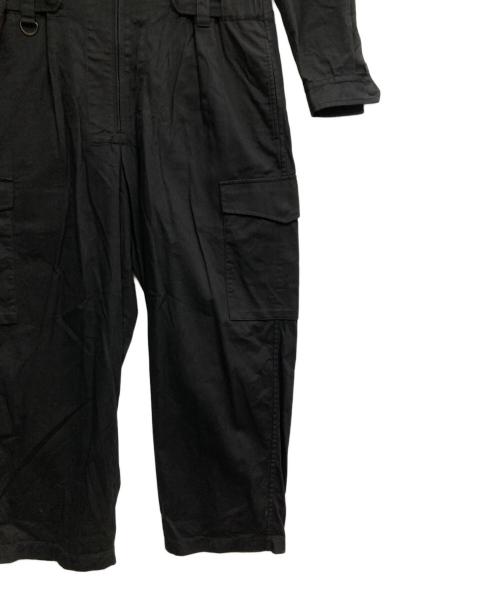 s'yte（サイト）s'yte (サイト) COTTON TWILL 6-POCKET ZIP-UP JUMPSUIT ブラック サイズ:2の古着・服飾アイテム