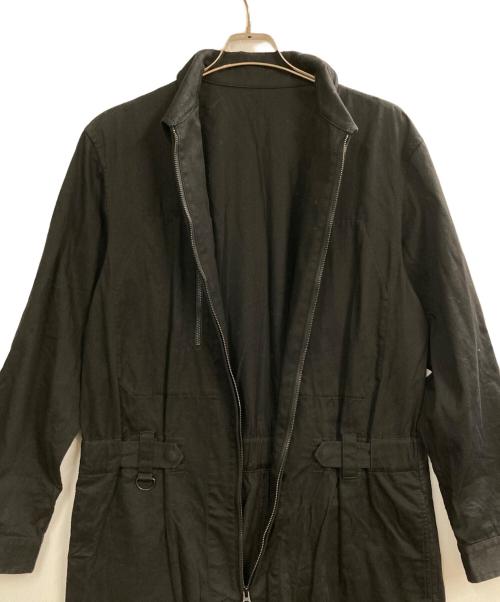 s'yte（サイト）s'yte (サイト) COTTON TWILL 6-POCKET ZIP-UP JUMPSUIT ブラック サイズ:2の古着・服飾アイテム