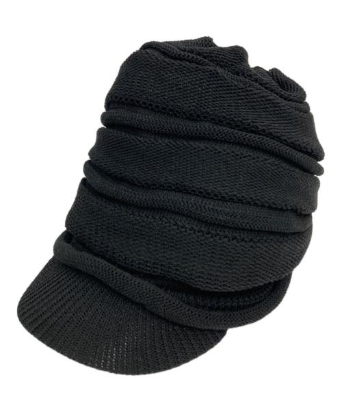 s'yte（サイト）s'yte (サイト) ACRYLIC FLAX KNIT CASQUETTE ブラックの古着・服飾アイテム