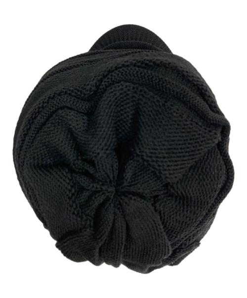 s'yte（サイト）s'yte (サイト) ACRYLIC FLAX KNIT CASQUETTE ブラックの古着・服飾アイテム