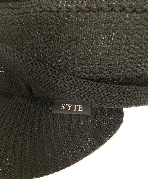s'yte（サイト）s'yte (サイト) ACRYLIC FLAX KNIT CASQUETTE ブラックの古着・服飾アイテム