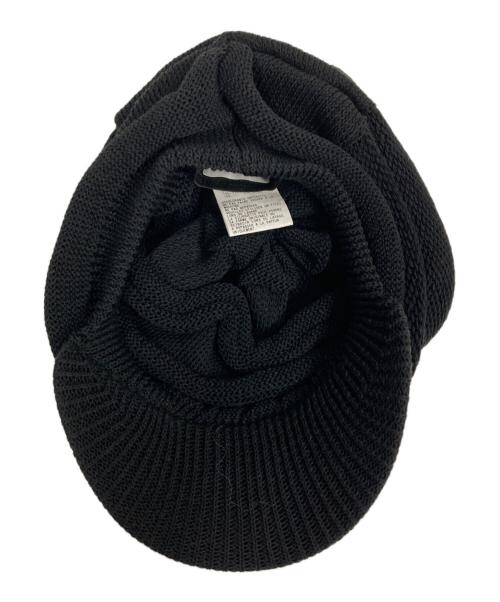 s'yte（サイト）s'yte (サイト) ACRYLIC FLAX KNIT CASQUETTE ブラックの古着・服飾アイテム