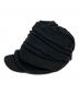 s'yte (サイト) ACRYLIC FLAX KNIT CASQUETTE ブラック：6000円