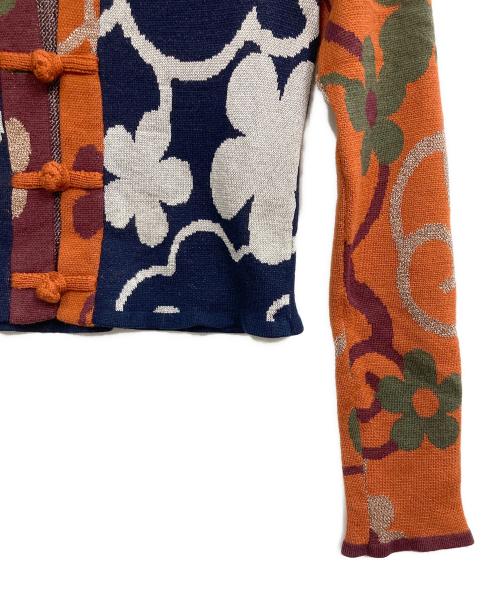 yanyan knits（ヤンヤンニット）yanyan knits (ヤンヤンニット) チャイナボタンニットカーディガン ネイビー サイズ:XSの古着・服飾アイテム