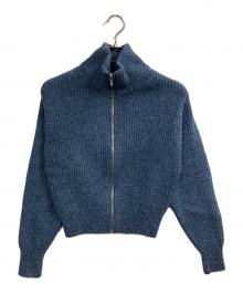 YLEVE（イレーヴ）の古着「WOOL KNIT FULL ZIP PULL OVER」｜ブルー