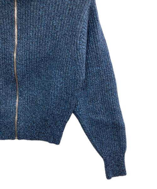 YLEVE（イレーヴ）YLEVE (イレーヴ) WOOL KNIT FULL ZIP PULL OVER ブルー サイズ:1の古着・服飾アイテム