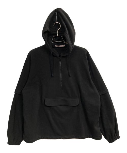 COMING OF AGE NYC（カミングオブエイジニューヨーク）COMING OF AGE NYC (カミングオブエイジニューヨーク) フリースパーカー ブラック サイズ:表記なしの古着・服飾アイテム