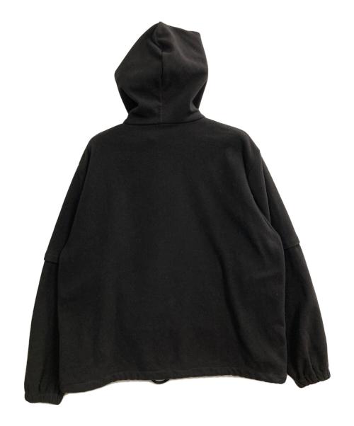 COMING OF AGE NYC（カミングオブエイジニューヨーク）COMING OF AGE NYC (カミングオブエイジニューヨーク) フリースパーカー ブラック サイズ:表記なしの古着・服飾アイテム