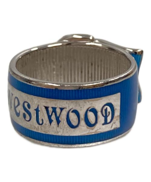 Vivienne Westwood（ヴィヴィアンウエストウッド）Vivienne Westwood (ヴィヴィアンウエストウッド) エナメルベルトリング ブルー サイズ:-の古着・服飾アイテム