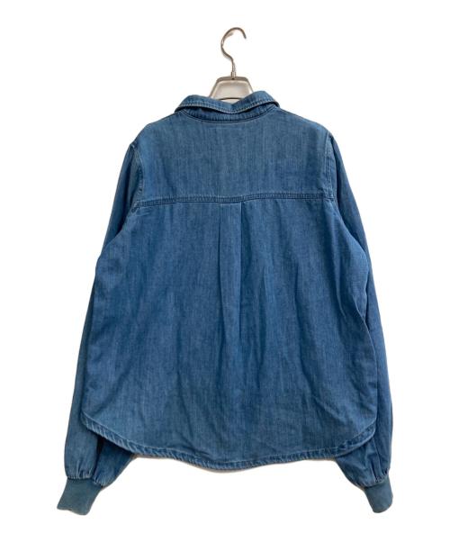 Q.anos（キュアノス）Q.anos (キュアノス) 2WAYデニムシャツ インディゴ サイズ:Fの古着・服飾アイテム