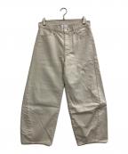 417 by EDIFICE×LE JAPON ATELIER×okayama denim417 バイ エディフィス×ル ジャポン アトリエ）の古着「別注TYPE.2 カーブレッグパンツ」｜アイボリー