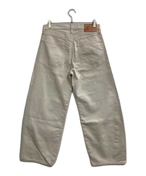 417 by EDIFICE（417 バイ エディフィス）417 by EDIFICE (417 バイ エディフィス) LE JAPON ATELIER (ル ジャポン アトリエ) OKAYAMA DENIM 別注TYPE.2 カーブレッグパンツ アイボリー サイズ:Mの古着・服飾アイテム
