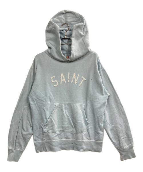 SAINT MICHAEL（セントマイケル）SAINT MICHAEL (セントマイケル) Hoodie Felt スカイブルー サイズ:Lの古着・服飾アイテム