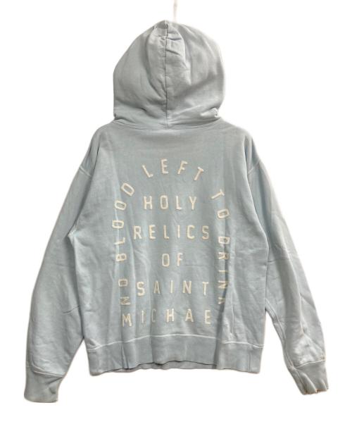 SAINT MICHAEL（セントマイケル）SAINT MICHAEL (セントマイケル) Hoodie Felt スカイブルー サイズ:Lの古着・服飾アイテム