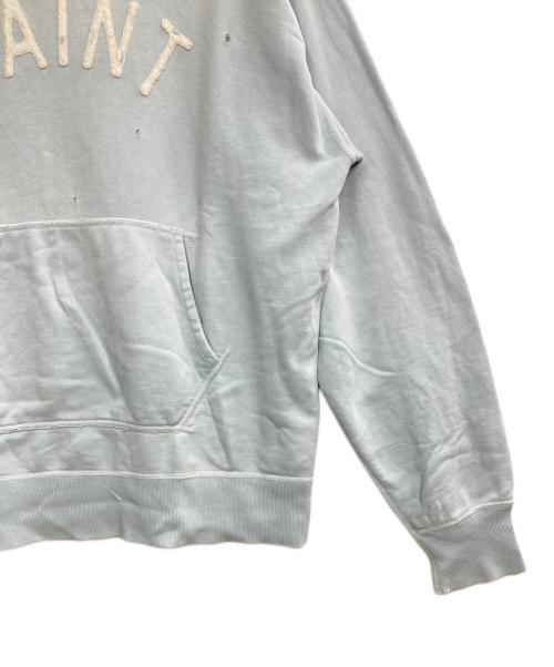 SAINT MICHAEL（セントマイケル）SAINT MICHAEL (セントマイケル) Hoodie Felt スカイブルー サイズ:Lの古着・服飾アイテム