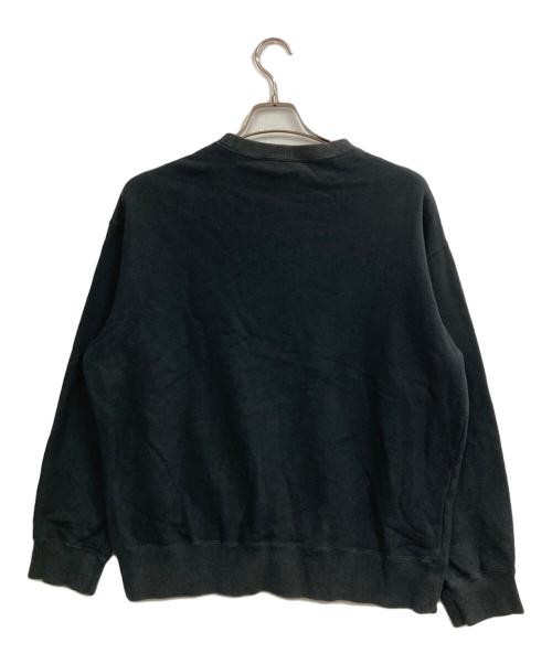 OPTSTUFF（オプトスタフ）optstuff (オプトスタフ) クルーネックスウェット ブラック サイズ:Mの古着・服飾アイテム