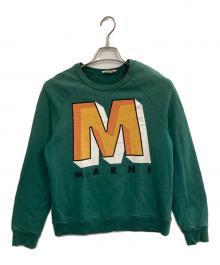 MARNI（マルニ）の古着「22AW フロントロゴスウェット」｜グリーン