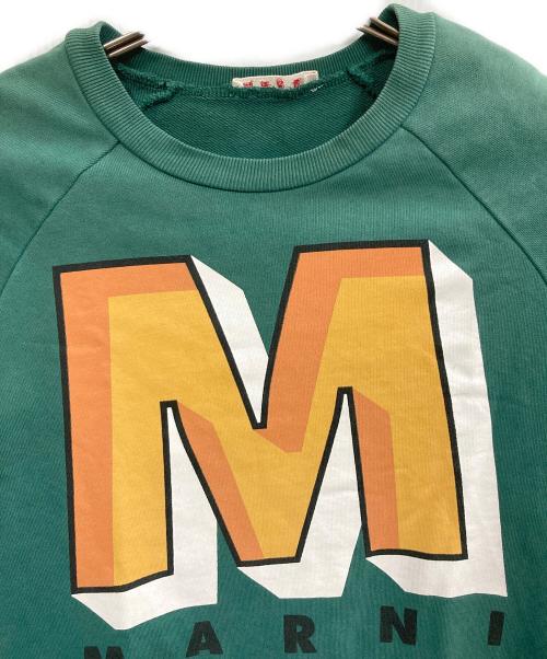 MARNI（マルニ）MARNI (マルニ) 22AW フロントロゴスウェット グリーン サイズ:KIDS 12の古着・服飾アイテム