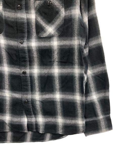 FIVE BROTHER（ファイブブラザー）FIVE BROTHER (ファイブブラザー) 70s復刻 オンブレチェックシャツ ブラック サイズ:Mの古着・服飾アイテム