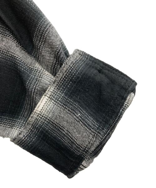 FIVE BROTHER（ファイブブラザー）FIVE BROTHER (ファイブブラザー) 70s復刻 オンブレチェックシャツ ブラック サイズ:Mの古着・服飾アイテム