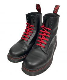 Dr.Martens（ドクターマーチン）の古着「レッドステッチ8ホールブーツ」｜ブラック