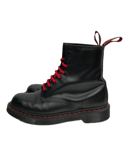 Dr.Martens（ドクターマーチン）Dr.Martens (ドクターマーチン) レッドステッチ8ホールブーツ ブラック サイズ:UK7の古着・服飾アイテム