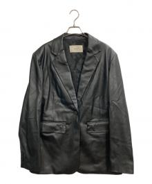TODAYFUL（トゥデイフル）の古着「Ecoleather Tailored Jacket」｜ブラック