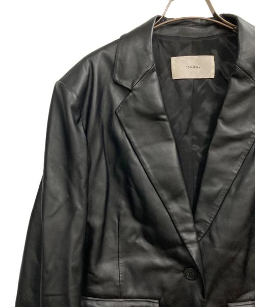 TODAYFUL（トゥデイフル）TODAYFUL (トゥデイフル) Ecoleather Tailored Jacket ブラック サイズ:38の古着・服飾アイテム