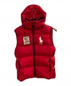 POLO RALPH LAURENポロ・ラルフローレン）の古着「ビッグポニーダウンベスト」｜レッド