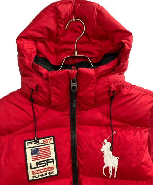 POLO RALPH LAUREN（ポロ・ラルフローレン）POLO RALPH LAUREN (ポロ・ラルフローレン) ビッグポニーダウンベスト レッド サイズ:Mの古着・服飾アイテム