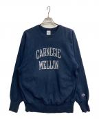 Champion REVERSE WEAVEチャンピオン リバース ウィーブ）の古着「90s Carnegie Mellon刺繍スウェット」｜ネイビー