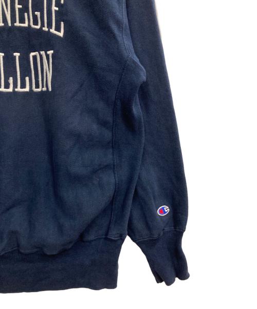 Champion REVERSE WEAVE（チャンピオン リバース ウィーブ）Champion REVERSE WEAVE (チャンピオン リバース ウィーブ) 90s Carnegie Mellon刺繍スウェット ネイビー サイズ:XLの古着・服飾アイテム