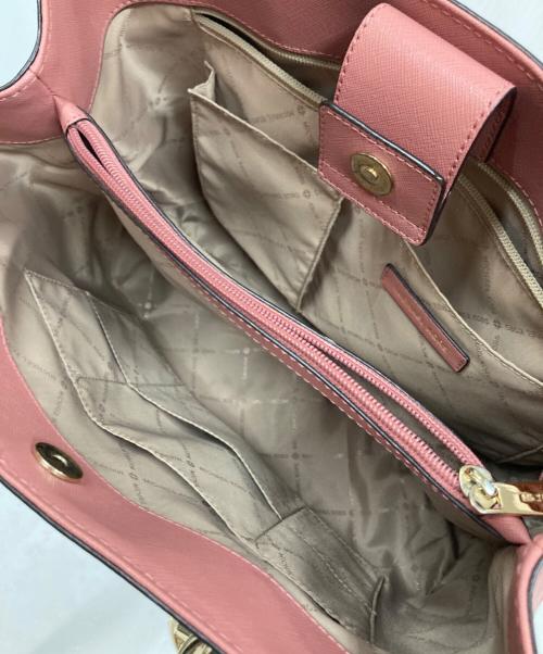MICHAEL KORS（マイケルコース）MICHAEL KORS (マイケルコース) ソフィア ラージ トップジップ トート ピンクの古着・服飾アイテム