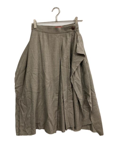 Vivienne Westwood RED LABEL（ヴィヴィアンウエストウッドレッドレーベル）Vivienne Westwood RED LABEL (ヴィヴィアンウエストウッドレッドレーベル) レクタングルスカート ブラウン サイズ:Sの古着・服飾アイテム