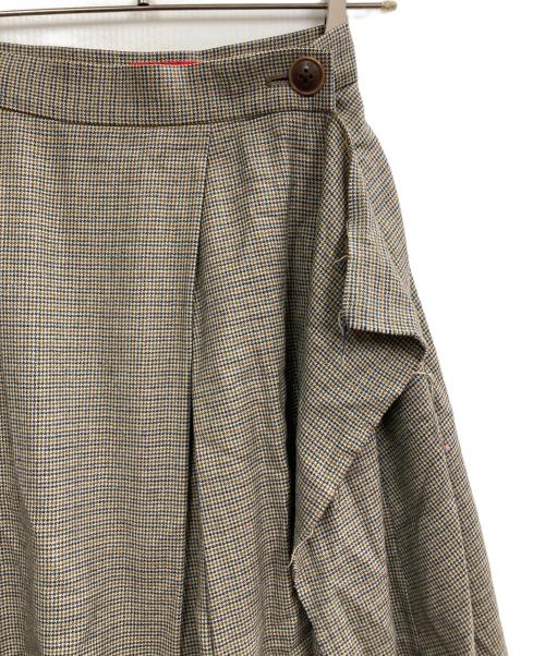 Vivienne Westwood RED LABEL（ヴィヴィアンウエストウッドレッドレーベル）Vivienne Westwood RED LABEL (ヴィヴィアンウエストウッドレッドレーベル) レクタングルスカート ブラウン サイズ:Sの古着・服飾アイテム