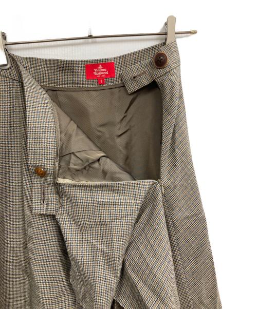 Vivienne Westwood RED LABEL（ヴィヴィアンウエストウッドレッドレーベル）Vivienne Westwood RED LABEL (ヴィヴィアンウエストウッドレッドレーベル) レクタングルスカート ブラウン サイズ:Sの古着・服飾アイテム