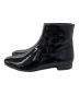 PRADA (プラダ) パテントサイドジップブーツ ブラック サイズ:361/2：20000円