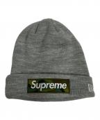SUPREME×New Eraシュプリーム×ニューエラ）の古着「23FW Box Logo Beanie」｜グレー