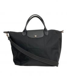 LONGCHAMP（ロンシャン）の古着「ルプリアージュネオ ショルダーバッグ」｜ブラック