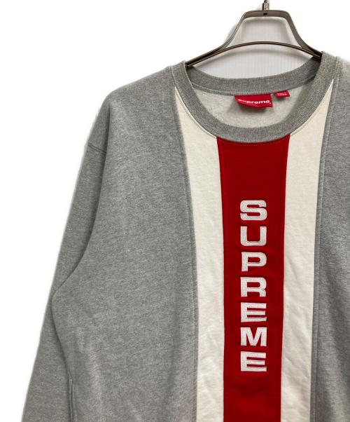SUPREME（シュプリーム）Supreme (シュプリーム) 17SS Vertical Logo Crewneck グレー サイズ:Lの古着・服飾アイテム