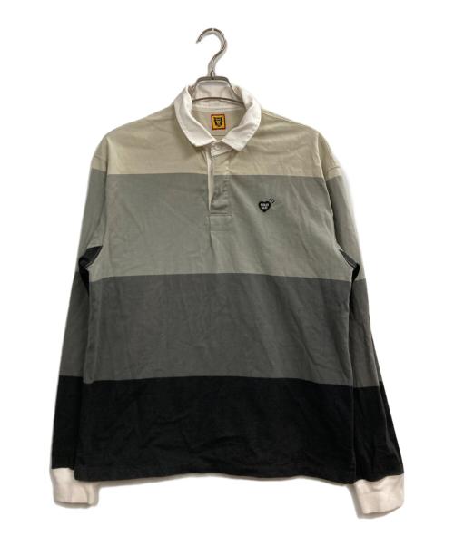 HUMAN MADE（ヒューマンメイド）HUMAN MADE (ヒューマンメイド) ラガーシャツ グレー サイズ:Lの古着・服飾アイテム