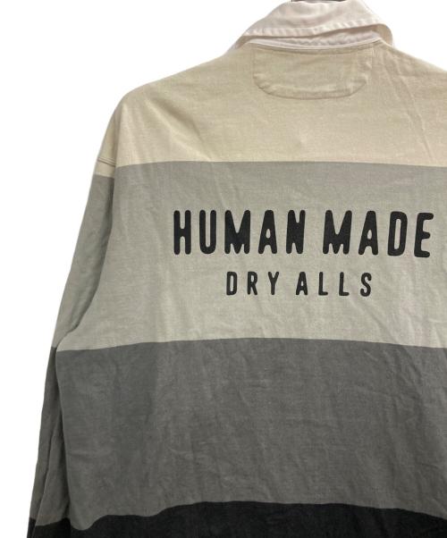 HUMAN MADE（ヒューマンメイド）HUMAN MADE (ヒューマンメイド) ラガーシャツ グレー サイズ:Lの古着・服飾アイテム