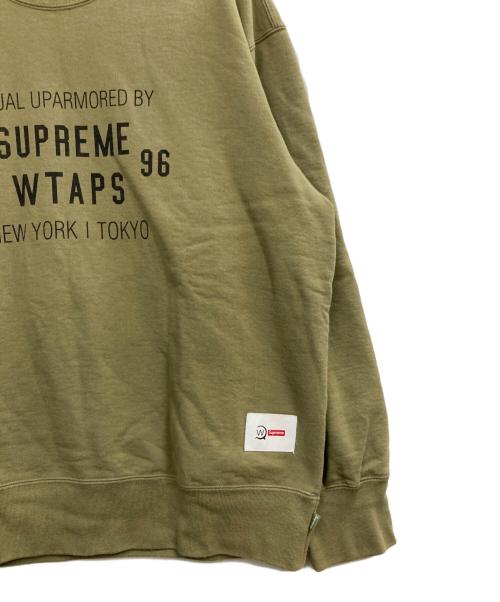 SUPREME（シュプリーム）Supreme (シュプリーム) WTAPS (ダブルタップス) 21AW Crewneck カーキ サイズ:Lの古着・服飾アイテム