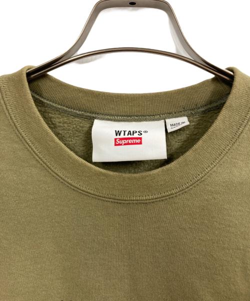 SUPREME（シュプリーム）Supreme (シュプリーム) WTAPS (ダブルタップス) 21AW Crewneck カーキ サイズ:Lの古着・服飾アイテム
